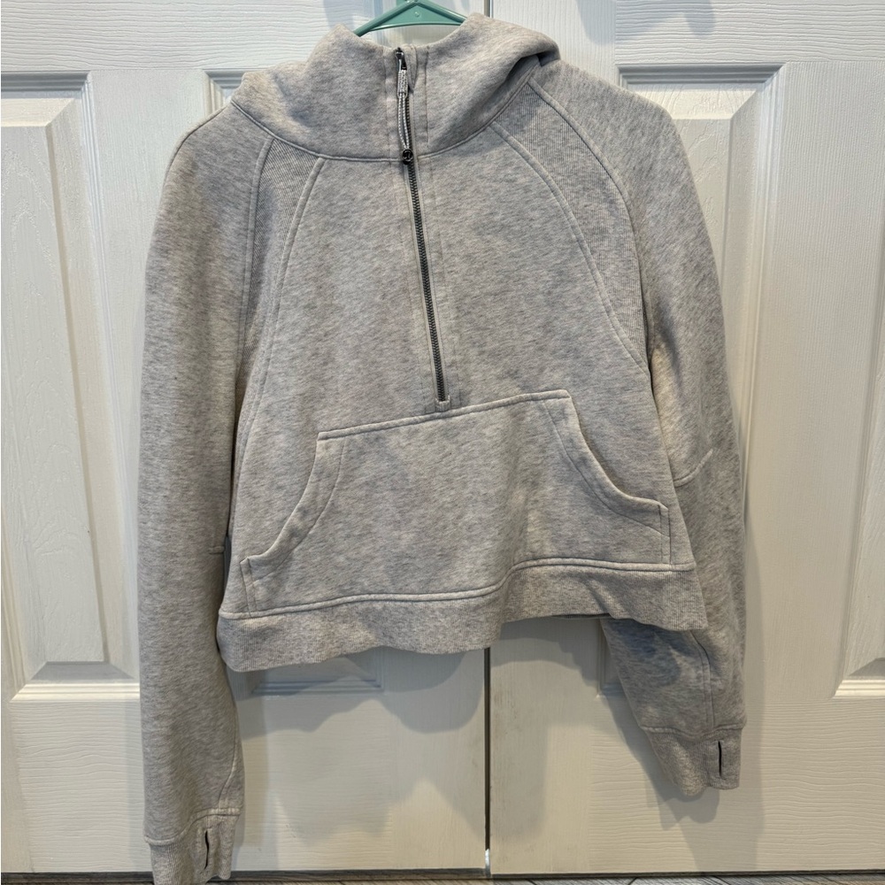 Lulu Lemon Scuba 1/4 Zip Cropped Hoodie